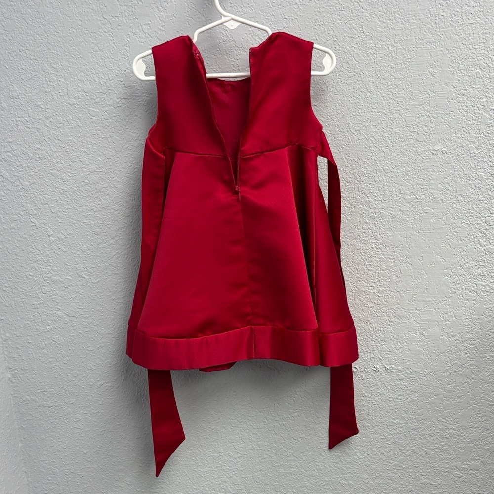 2T Princess Faith satin Christmas dress with Crystal neck, Classic Sash, EUC. - Picture 10 of 10